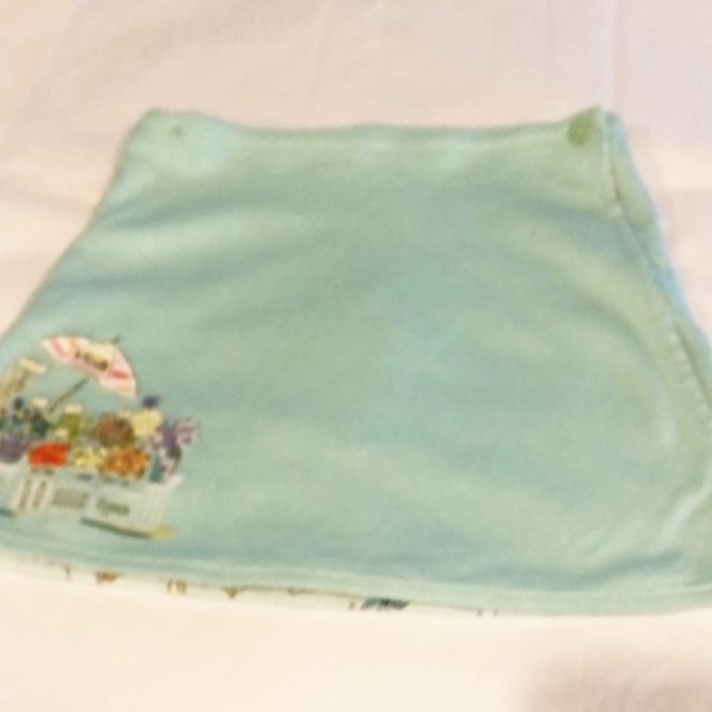 Skirt wrap girls size 5 cotton Gymboree new reversible Bonjour Provence-